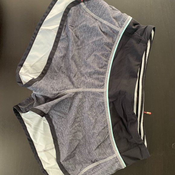 Grey lululemon Speed Up shorts size 2 - Picture 1 of 5